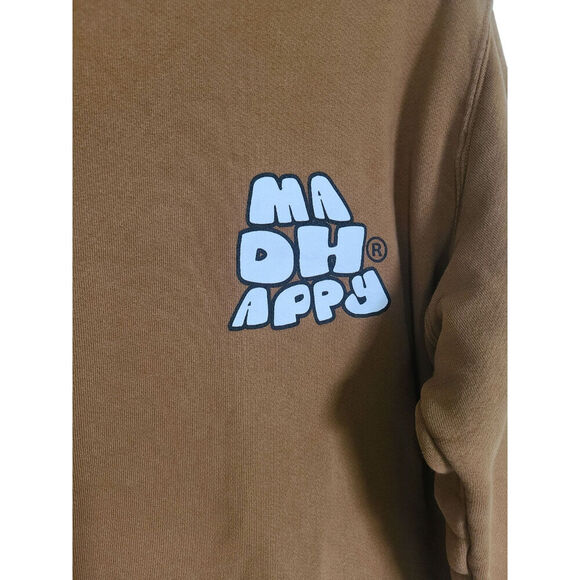 Madhappy Turtle Double Sided Heavyweight Fleece Pullover Sweatshirt Size Medium - Picture 3 of 7